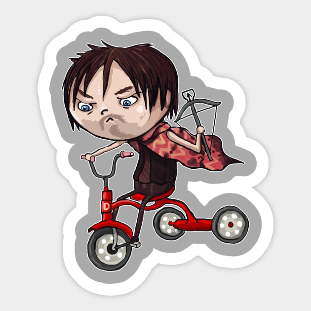 The Bicycling Dead Sticker by FangirlQuest